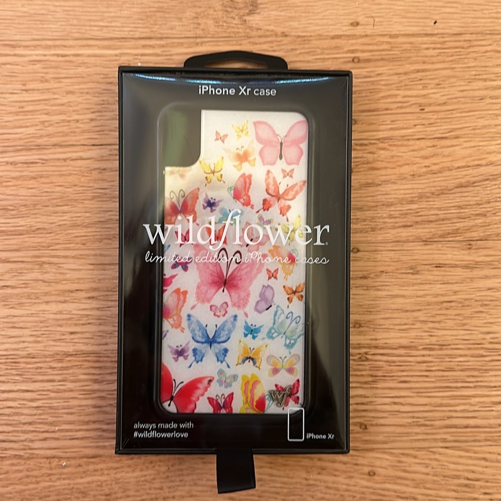Wildflower iPhone XR butterfly case